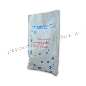Top sale white plastic pp woven detergent packaging bag in bulk