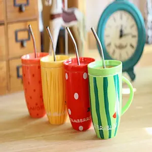 Creative with colorful design ceramic coffee mug