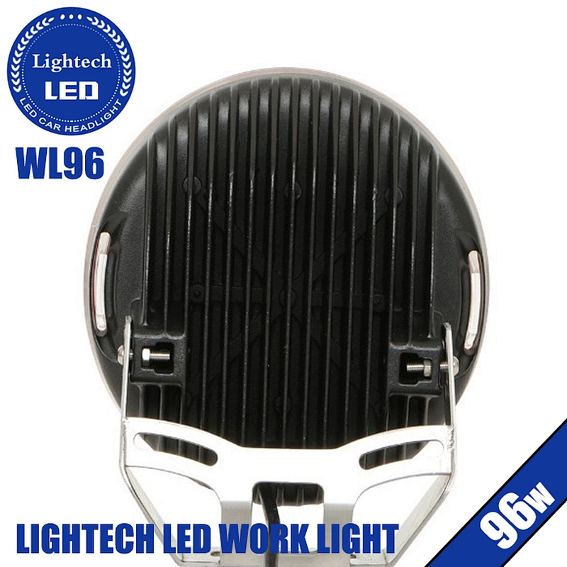 12V Red Black 96W 185W 225W 9Inch Round LED Driving Light