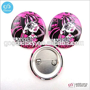 Promotional gifts Tin Badge /button badge/metal badge with pin