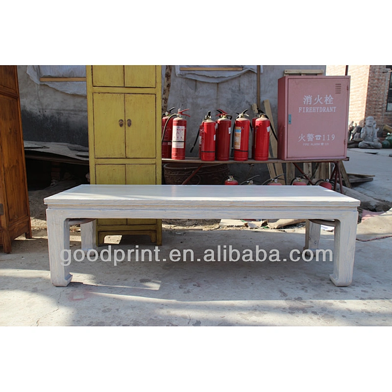Handcrafted Antique Vintage Wood Rectangular Table End Table