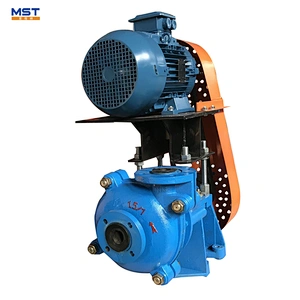 Centrifugal electric slurry pump for pump station