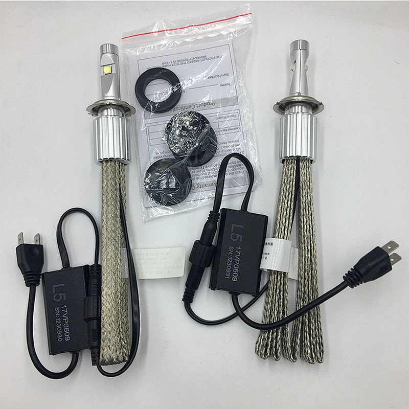Factory direct supply auto parts L5 h7 40W LED headlight bulbs for cars and motorcycles