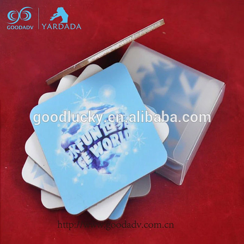 Wholesale MDF Insulated Tea Cup Pattern Beverage Coaster