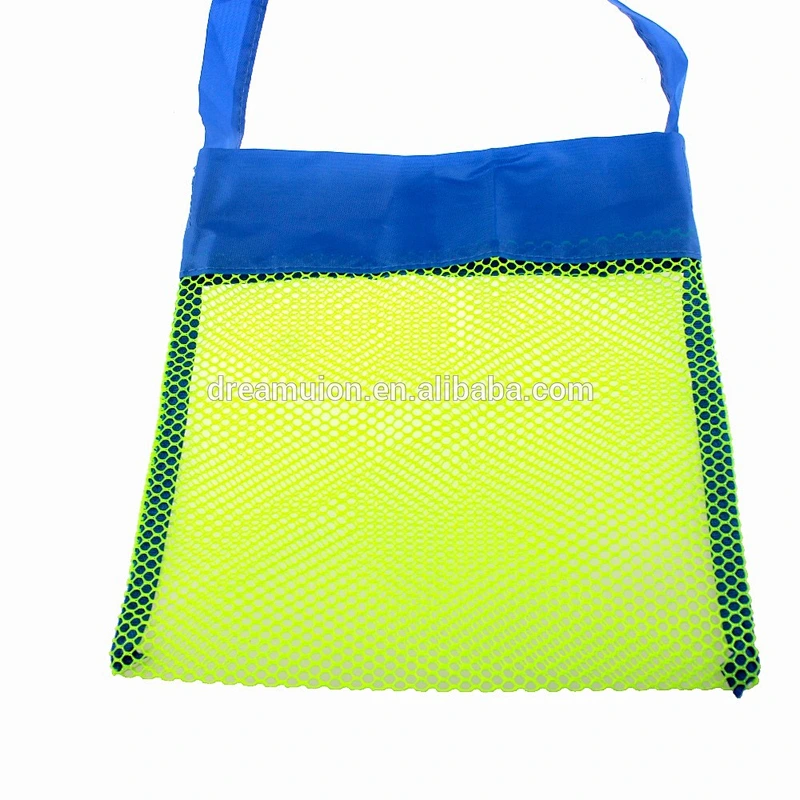 Foldable Sand Away Mesh Beach Bag Adult Totes & Children Treasures backpack Carry Pouch Toys Kid Towel, Clothes