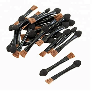 OEM no label wholesale vegan liquid glitter makeup eyeshadow palette blending brush stick pan