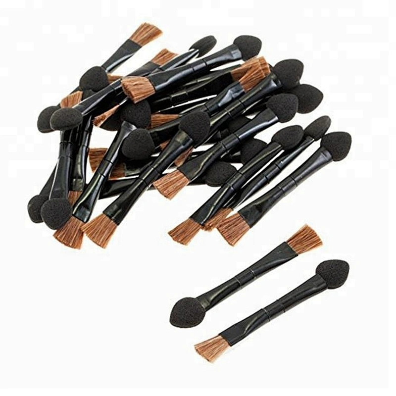 OEM no label wholesale vegan liquid glitter makeup eyeshadow palette blending brush stick pan