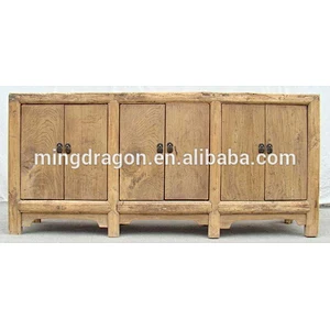 Chinese antique natural recycle wood bleached cabinet