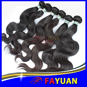 Virgin Malaysian body wave hair from Fayuan human hair