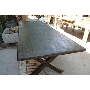 black finishes Chinese original dinning table reproduction X leg