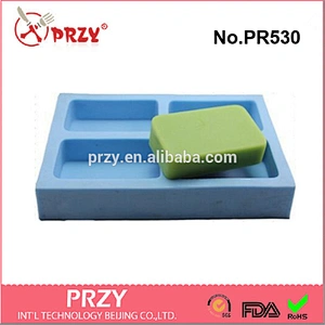 4 hole rectangle soap mold,handmade soap mold,silicone soap mold