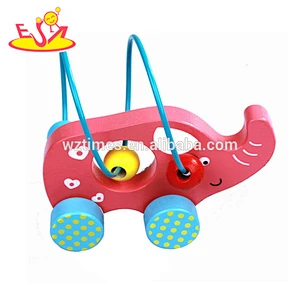 Beste Kinder Elefant Spielzeug Perlen Auto Lernspiele Kleinkinder Holz Elefant Spielzeug Perlen Auto W11B149
