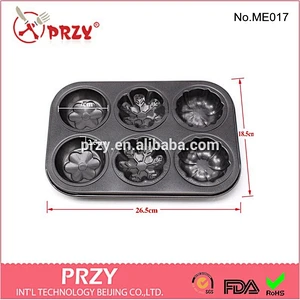 Cake Pan Mold 6 Cup metal Design,PRZY