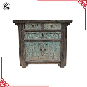 wholesale chinese antique reproduction shabby chic storage buffet store furniture