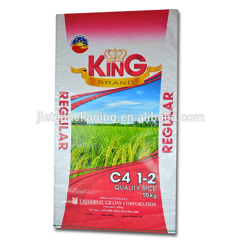 Alibaba China High quality new design laminated pp woven 50kg 25kg bags of rice for sale