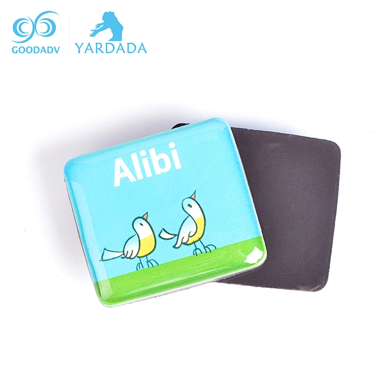 Wholesale Custom Advertising Souvenir Rectangle Shape Epoxy Fridge Magnet