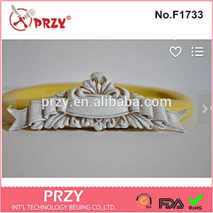 2015 hotsale Gum paste Ruffled Banner silicone cake mold
