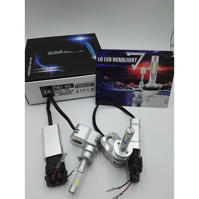 High performance L6 40w 6000K 6000lm CSP Y22 car LED headlight H1 H4 /T5A car led headlight H1 H3 H4 H7 H11 9005 9006