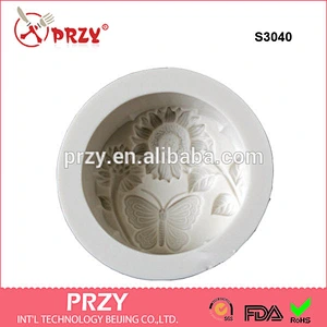 S3140 Sunflower & Butterfly Silicone Soap Mold PRZY silicone mold for soap