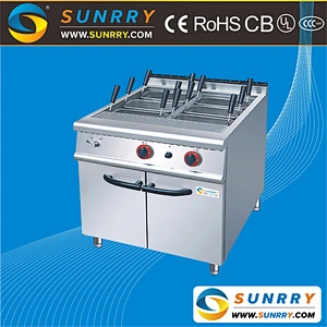 Industrial gas manual 4 baskets Italian pasta making machine