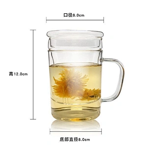 Double-layer borosilicate glass pot glass inner container for filter tea pot