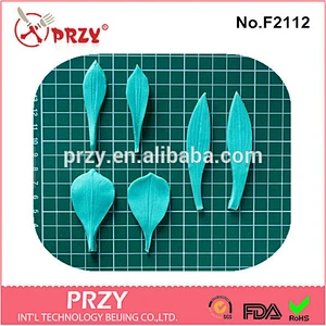 F2112 PRZY alibaba cake decorating petals silicone fondant mould