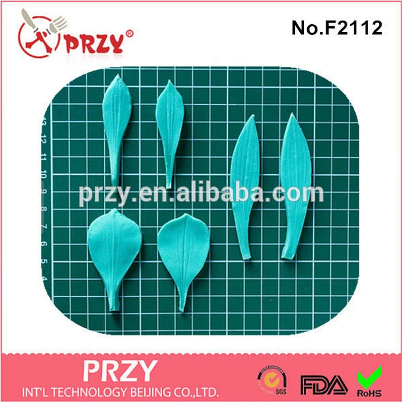 F2112 PRZY alibaba cake decorating petals silicone fondant mould