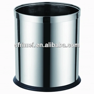 Household mini dustbin stainless steel rubbish garbage waste bin trash can