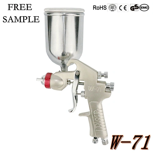 W71 gravity 220cc 1.3mm gold washable multicolor magic painting spray gun
