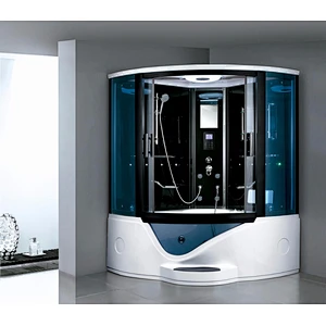 K-7028A 6mm Tempered Glas All In One Bathroom Units Steam Bath Prices