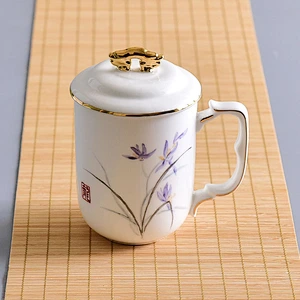 Trade assurance payment chinese handmade porcelain tumbler mug