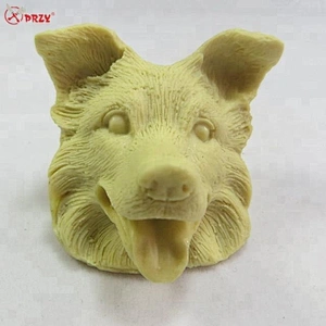 DW0004 Cute puppy head Soap silicone molds Home desk decorations mould Dog Candle mold