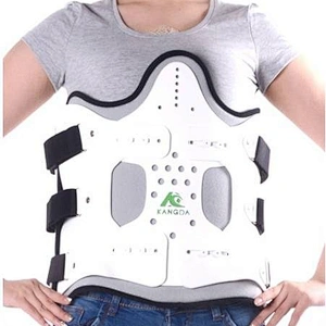 adjustable back brace Breathable Orthopedic Lumbar support Polymer plastic sheet High strength and light weight