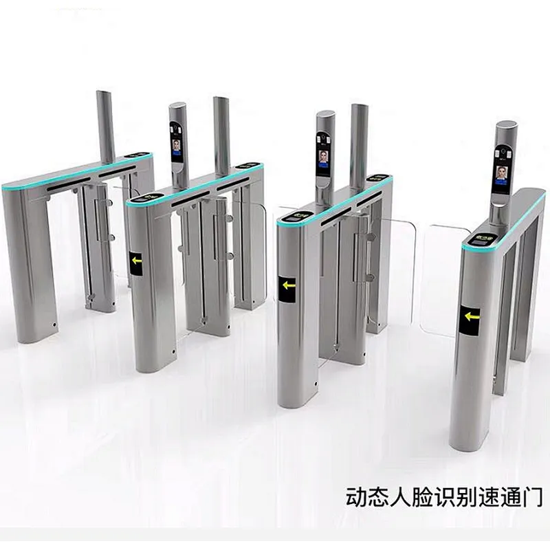 Controlled access turnstiles with face recognition function