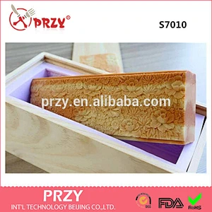 Flower Garden Log Mold Rectangular soap mold square silicone soap molds
