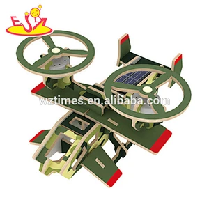 2018 wholesale kids airplane build kit wooden assembly toys new design children wooden assembly toys W03B068