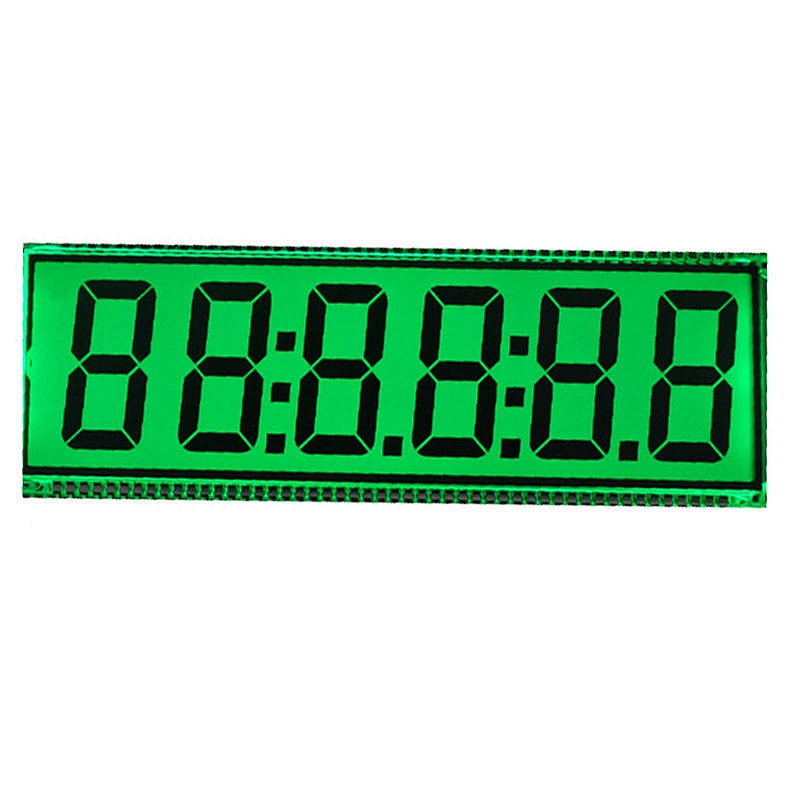 Custom big small 7 Segment monochrome display screen glass panel module TN LCD display