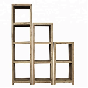asian chinese vintage antique rustic reclaimed natural bookshelf furniture