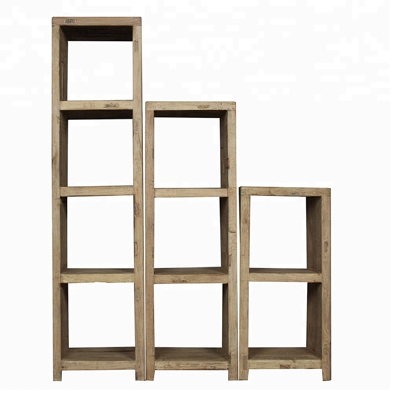 asian chinese vintage antique rustic reclaimed natural bookshelf furniture