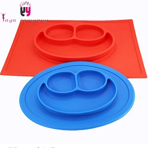 Easy to clean New design and Fashion silicone rubber placemat for kids