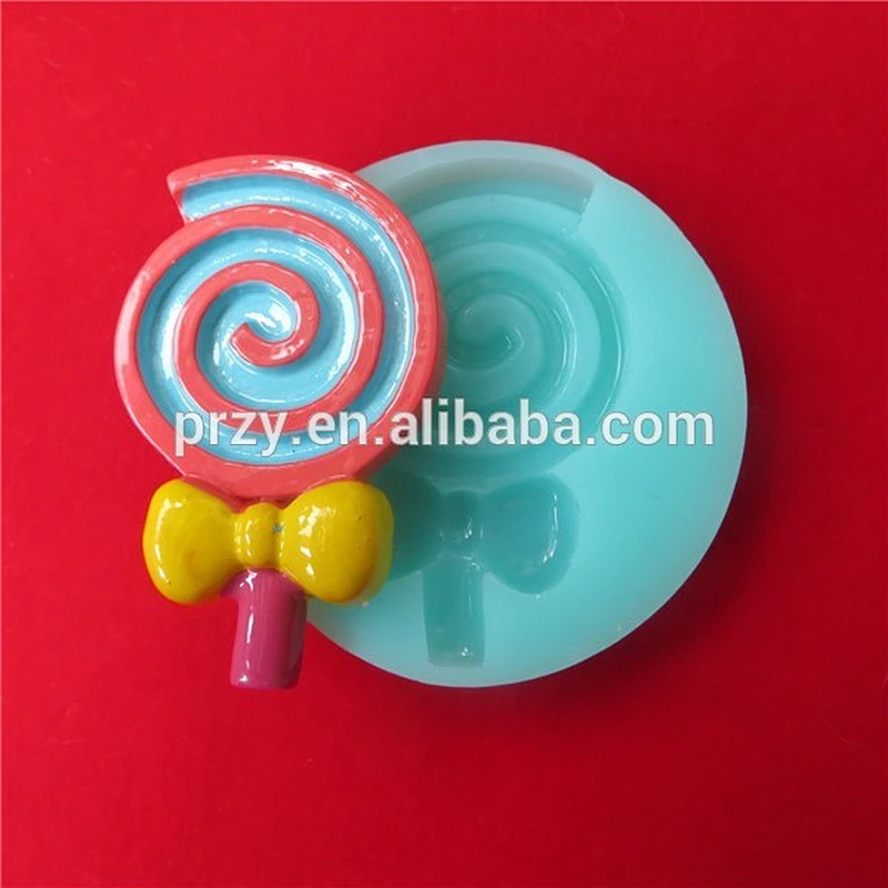Fondant Cake Decorating Modeling Tools , Lollipop Silicone Cake Mold