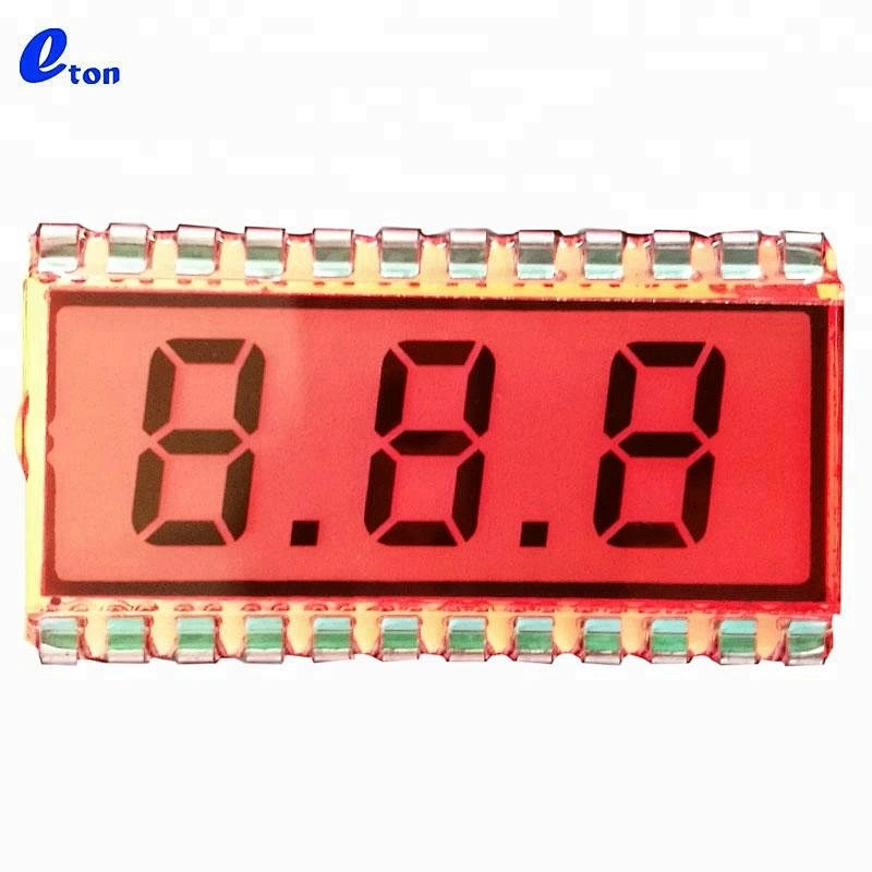 small custom 7 segment TN 3 digit LCD display