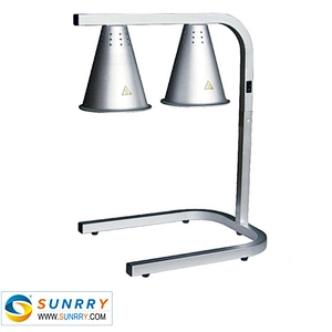 Buffet server warming tray with two adjustable food warmer lamps stainless steel food warmer tray (SUNRRY SY-WL2)