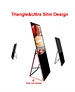 Indoor 43inch white portable vertical lcd digital signage display