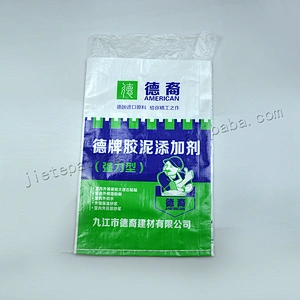 Customized laminated plastic pp woven cement packing bag 25kg for wall putty powder,mortar