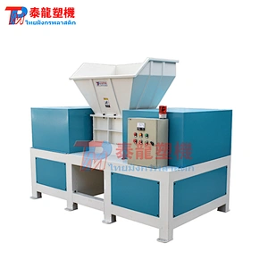 Multi functional 2 shaft plastic film recycling and grinding shredder machine