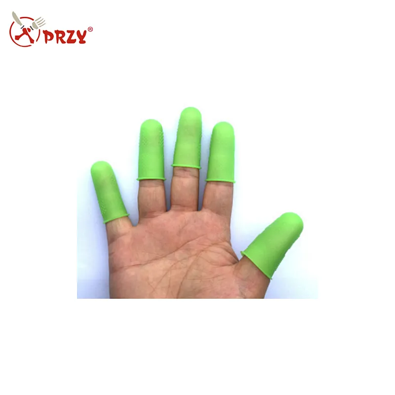 Food grade food anti-scalding processing heat resistant particle pits anti-slip silicone finger sets