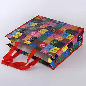 Custom wholesale color printing shopping bag supermarket