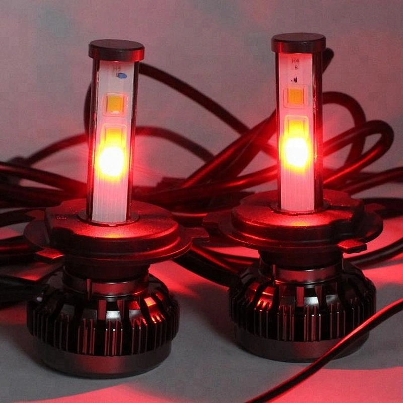 12v Bluetooth RGB Colors Strobe Fog Faros 60W 4000Lm H13 H7 H11 9005 9006 HB2 HB3 HB4 H1 H3 Auto LED RGB Headlight Bulbs H4
