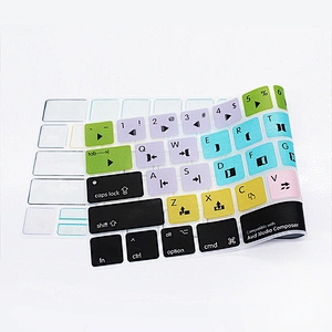 Avid Media Composer Shortcuts Silicone Keyboard Cover for mac book touch bar 13 15 2018 new air keyboard cover